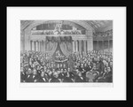 Daniel Webster addressing the United States Senate, in the Great Debate on the Constitution and the Union in 1850, 1860 by American School