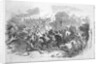 The Battle at Bull Run: The Gallant Sixty-Ninth N.Y.S.M. Assaulting a Rebel Battery Masked with Bushes and Carrying it at the Point of the Bayonet by American School