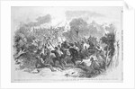 The Battle at Bull Run: The Gallant Sixty-Ninth N.Y.S.M. Assaulting a Rebel Battery Masked with Bushes and Carrying it at the Point of the Bayonet by American School