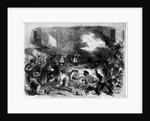 The Sixth Regiment of the Massachusetts Volunteers Firing into the Mob on Pratt Street, While Passing through Baltimore en Route for Washington, April 19th 1861 by American School