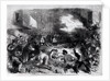 The Sixth Regiment of the Massachusetts Volunteers Firing into the Mob on Pratt Street, While Passing through Baltimore en Route for Washington, April 19th 1861 by American School