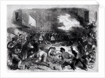 The Sixth Regiment of the Massachusetts Volunteers Firing into the Mob on Pratt Street, While Passing through Baltimore en Route for Washington, April 19th 1861 by American School