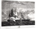 Representation of the US frigate, Constitution by Thomas (after) Birch