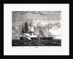 Representation of the US frigate, Constitution by Thomas (after) Birch