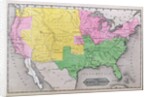 Map of the United States in 1861 by American School