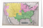Map of the United States in 1861 by American School