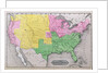 Map of the United States in 1861 by American School
