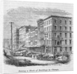 Raising a block of buildings in Chicago by American School