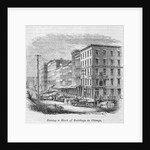 Raising a block of buildings in Chicago by American School