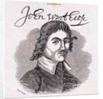 Portrait of John Winthrop from 'Connecticut Historical Collections', by John Warner Barber, 1856 by American School