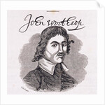 Portrait of John Winthrop from 'Connecticut Historical Collections', by John Warner Barber, 1856 by American School