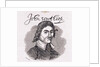 Portrait of John Winthrop from 'Connecticut Historical Collections', by John Warner Barber, 1856 by American School