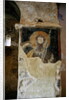 Defaced frescoes in the Church of the Panayia by Greek Greek