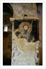 Defaced frescoes in the Church of the Panayia by Greek Greek