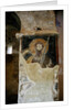 Defaced frescoes in the Church of the Panayia by Greek Greek