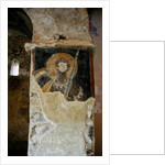 Defaced frescoes in the Church of the Panayia by Greek Greek