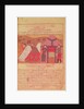 Genghis Khan outside his tent by Anonymous