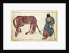 Mongolian nomad taking his horse to water, 15th century by Anonymous