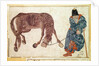 Mongolian nomad taking his horse to water, 15th century by Anonymous