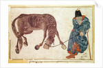 Mongolian nomad taking his horse to water, 15th century by Anonymous