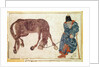 Mongolian nomad taking his horse to water, 15th century by Anonymous