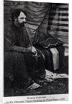 Hamlin Garland in his Cheyenne Teepee Smoking a Peace Pipe by Anonymous