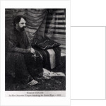 Hamlin Garland in his Cheyenne Teepee Smoking a Peace Pipe by Anonymous