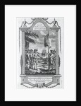 Sir Walter Raleigh ordering the standard of Queen Elizabeth to be erected on the coast of Virginia, 1584 by Taylor Taylor