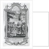 Sir Walter Raleigh ordering the standard of Queen Elizabeth to be erected on the coast of Virginia, 1584 by Taylor Taylor