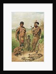 A Bosjesman Family, frontispiece from 'The History of Mankind', Vol.1, by Prof. Friedrich Ratzel, 1896 by Mutzel Mutzel