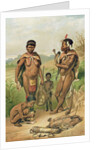 A Bosjesman Family, frontispiece from 'The History of Mankind', Vol.1, by Prof. Friedrich Ratzel, 1896 by Mutzel Mutzel