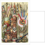 Weapons, utensils and ornaments of American Indians by English School