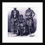 Village chief of the Loango Coast, with wife and dignitary by English School