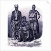 Village chief of the Loango Coast, with wife and dignitary by English School