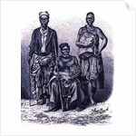 Village chief of the Loango Coast, with wife and dignitary by English School