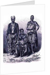 Village chief of the Loango Coast, with wife and dignitary by English School