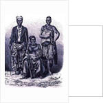Village chief of the Loango Coast, with wife and dignitary by English School