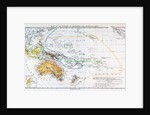Map of the races of Oceania and Australasia by English School
