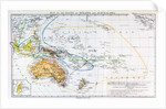 Map of the races of Oceania and Australasia by English School