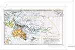 Map of the races of Oceania and Australasia by English School