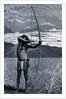 A Veddah of Ceylon shooting with the bow by Emil Schmidt