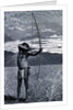 A Veddah of Ceylon shooting with the bow by Emil Schmidt