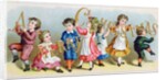 A Merry Christmas, Victorian postcard by English School