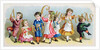 A Merry Christmas, Victorian postcard by English School