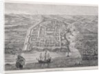 Old Santo Domingo City at the time of Drake's expedition by English School
