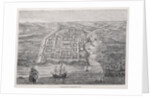 Old Santo Domingo City at the time of Drake's expedition by English School