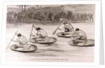 A Coracle Race on the Severn at Ironbridge, Shropshire by English School
