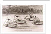 A Coracle Race on the Severn at Ironbridge, Shropshire by English School