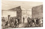 The Unemployed of London: Inscription on the Gates, West India Docks by English School