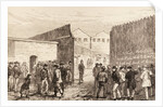 The Unemployed of London: Inscription on the Gates, West India Docks by English School